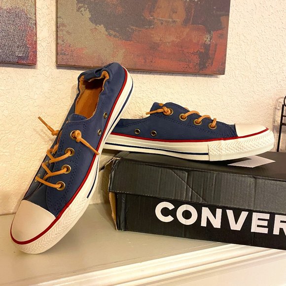 converse shoreline navy biscuit